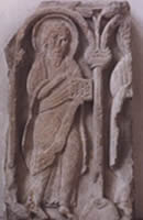 Saxon stone carving probably from the Peterborough school of stonecarving
