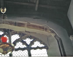 St Kyneburgha's east window in danger of collapse