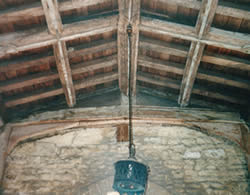 St Kyneburgha's porch roof after conservation