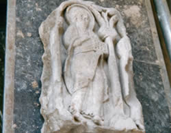 Saxon stone carving recovered from beneath the chancel floor